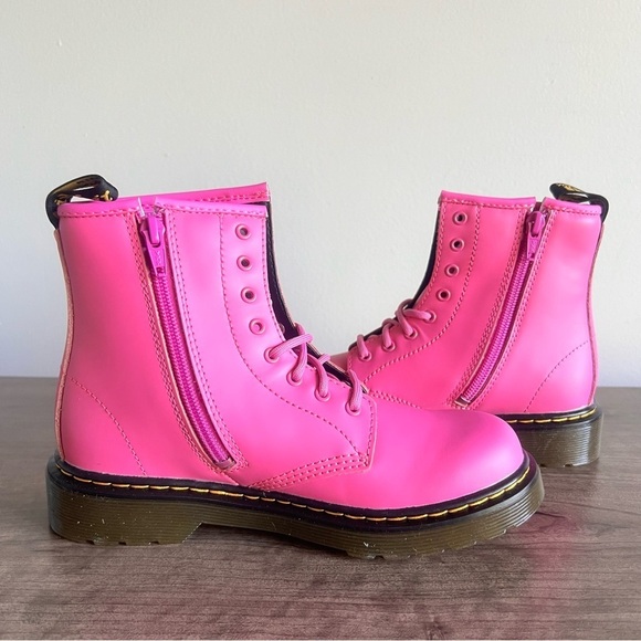 DR. MARTENS Junior 1460 Lace Up Girls Boots Size 4 SKU#241181 - Picture 7 of 11